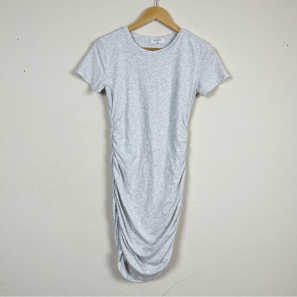 Babaton Gray Ruched Mini Dress Size Small